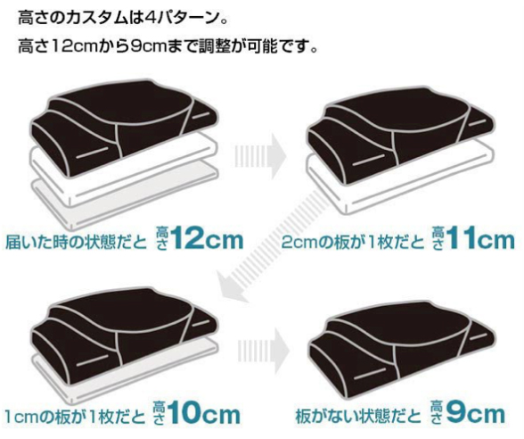 高さ調節ができます